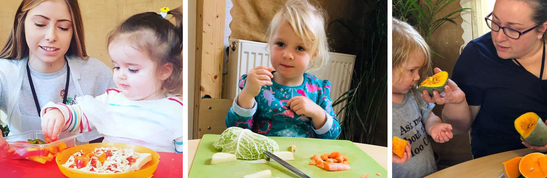 Food discovery at East Dereham Day nursery